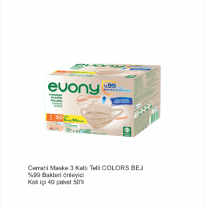 CERRAHİ MASKE BEJ