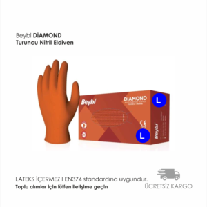 Beybi Diamond Turuncu Nitril L BEDEN